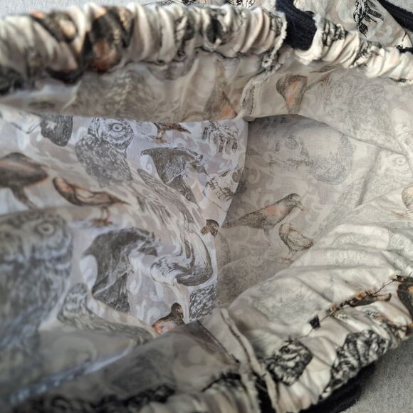 Halloween Cinch Backpack RAVEN OWL BAT SKULL SACKPACK travel fall autumn bag - Picture 7 of 8